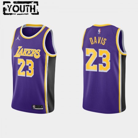 Dres Los Angeles Lakers Anthony Davis 23 Jordan 2021-22 Statement Edition Swingman - Dječji